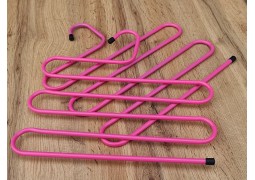 Вішалка-плечики для шарфа на 5 рівнів (розова)